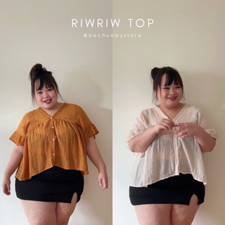 “Riwriw top” ผ้าริ้วที่ทุกคนรอคอยกลับมาในรูปแบบใหม่แล้วค่าา เสื้อพลัสไซต์ เสื้อไซต์ใหญ่ เสื้อสาวอวบ