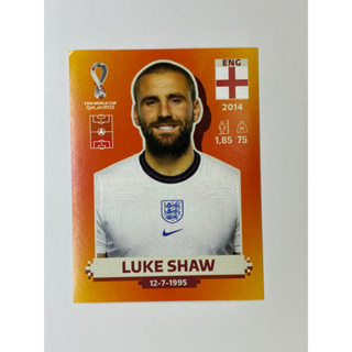 สติ๊กเกอร์สะสม Luke Shaw ฟุตบอลโลก Worldcup 2022 England ของสะสมทีมฟุตบอล อังกฤษ