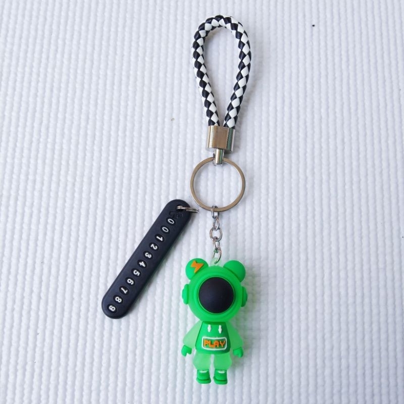 พวงกุญแจหมี-นักบินอวกาศ-สุดเท่-น่ารัก-พวงกุญแจบ้าน-พวงกุญแจรถ-พวงกุญแจห้อยประเป๋า-แท๊คตัวเลข