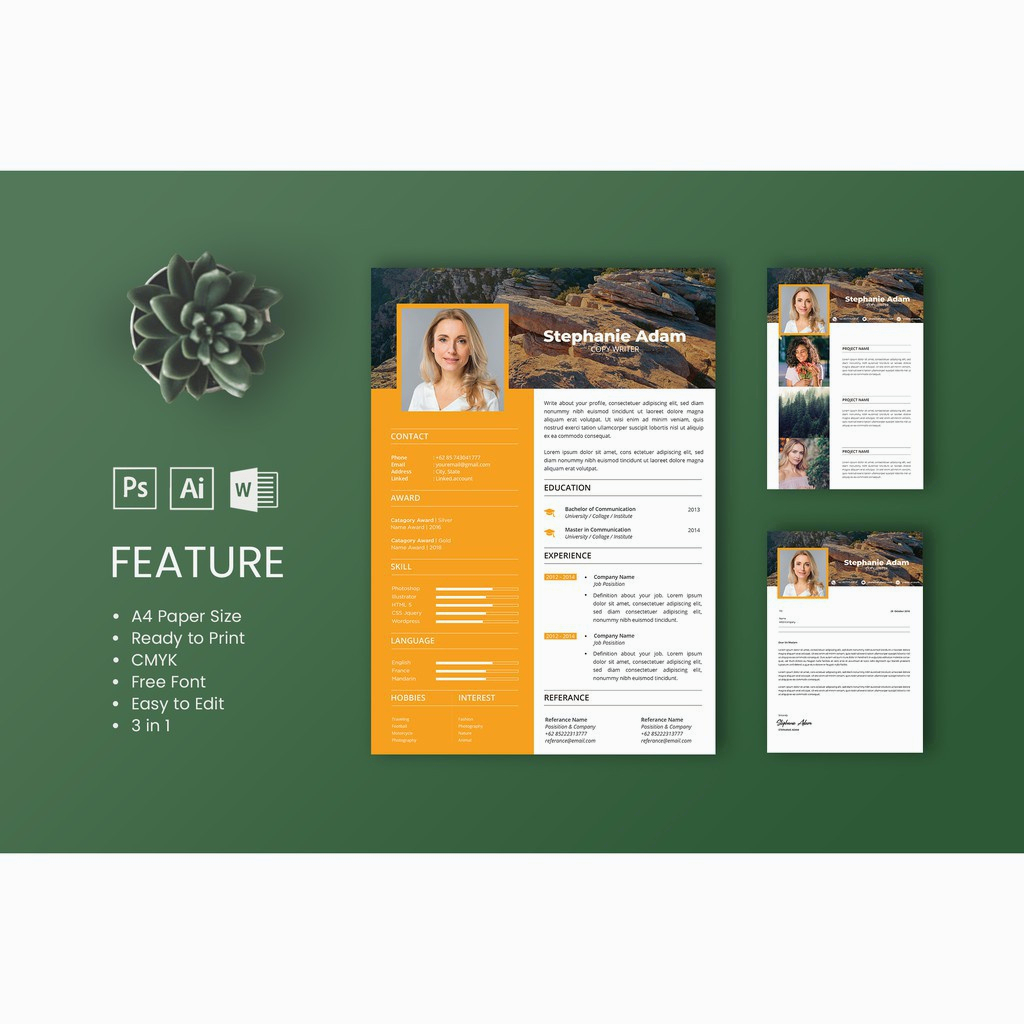 50-sets-quality-professional-resume-cv-cl-templates-mixed-format-microsoft-word-psd-ai-template-resume-murah