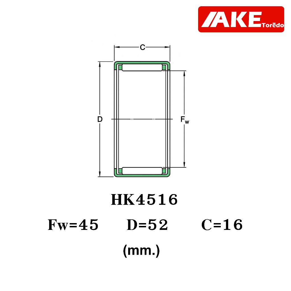 hk-4516-tla4516z-ตลับลูกปืนเม็ดเข็ม-ขนาดรูใน-45x52x16-mm-needle-roller-bearings-nrb-hk4516-tla-4516z