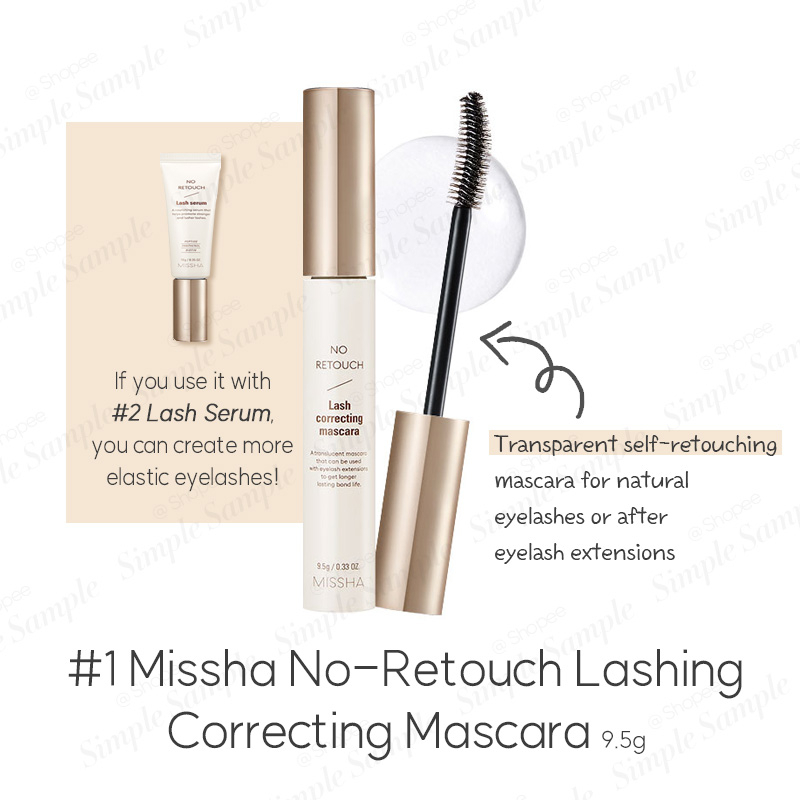 MISSHA no retouch lashing correcting Mascara / Lash serum Shopee Thailand