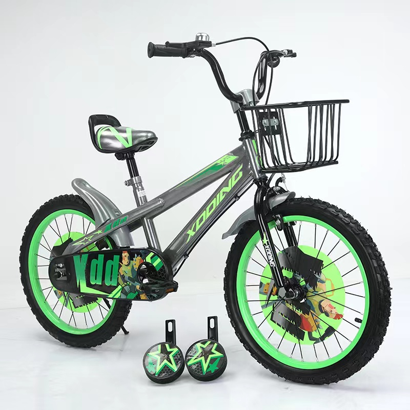 ภาพหน้าปกสินค้าจักรยานเด็ก 18นิ้ว รุ่นK25 เหล็ก แถมล้อข้างและขาตั้ง ยางเติมลม มีตะกร้า เหมาะกับเด็ก 6-10ขวบ