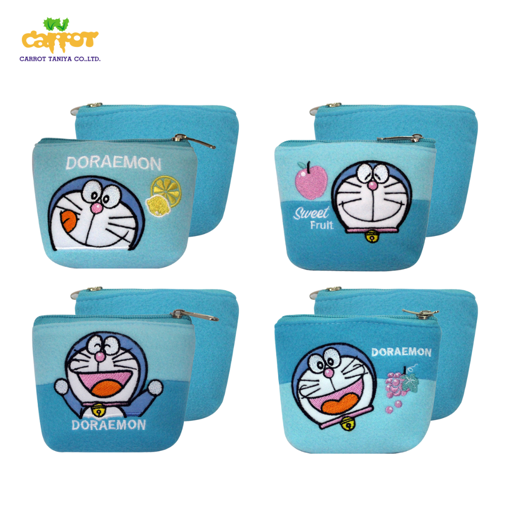 doraemon-กระเป๋าสตางค์โดเรม่อนผลไม้-ขนาด-3-นิ้ว-สินค้าลิขสิทธิ์แท้-จากโรงงานผู้ผลิต