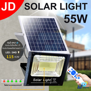 ภาพหน้าปกสินค้าAJH8H4 ลดทันที 30 เมื่อช้อปครบ 300.-  JD 55W Solar light กันน้ำ พลังงานแสงอาทิตย์ ไฟสปอตไลท์ ไฟโซลาเซลล์ ประกันร้านค้า ที่เกี่ยวข้อง
