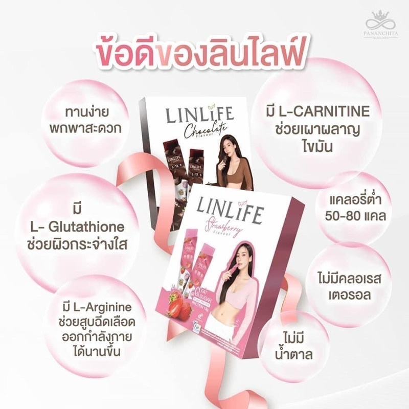 โปรตีนเจลลี่-linlife-strawberry-ปนันชิตา-ลินไลฟ์-ลีนไลฟ์-โปรตีน-เจลลี่-อั้ม-10-ซอง