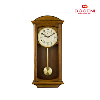 DOGENI นาฬิกาแขวน รุ่น WCW003DB นาฬิกาแขวนไม้ นาฬิกาโบราณ นาฬิกาลูกตุ้ม เสียงระฆัง เสียงดนตรี ดีไซน์เรียบหรู