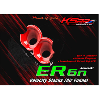 ปากแตรแต่ง KSPP สำหรับ ER6N ER6F Ninja650 ปี 2012-2016 Kawasaki Velocity stack