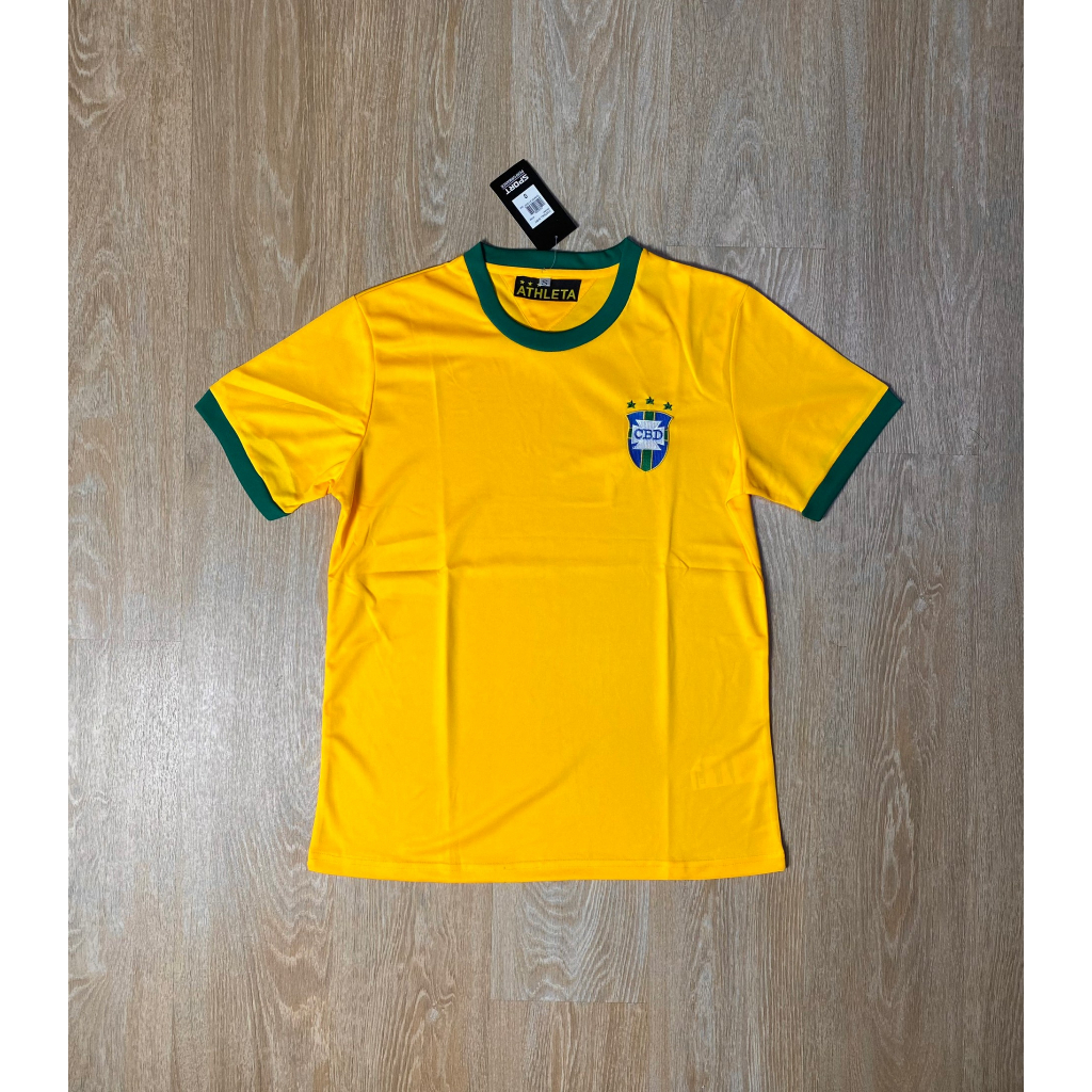 เสื้อทีมชาติ-บราซิลเหย้า-ปัก-3ดาว-ย้อนยุค-1970-เหลืองเข้ม