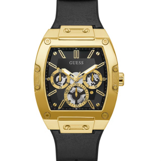 ภาพขนาดย่อของสินค้าGuess Men's watch Black And Gold-Tone Square Multifunction Watch GW0202G1 GW0202G4 GW0203G1 GW0032G1 43mm