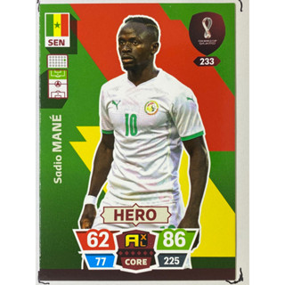 Sadio Mane การ์ดนักฟุตบอล ฟุตบอลโลก Worldcup 2022 การ์ดสะสม Senegal การ์ดนักเตะ เซเนกัล