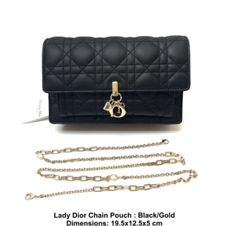 DIOR Lady Dior Chain Pouch