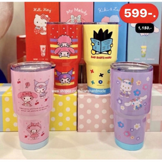 💓SANRIO แก้วลิขสิทธิ์แท้ 💓แก้วน้ำเก็บอุณหภูมิ เยติ พกพา YETI💓kitty, melody, bad-badtz,cinnamoroll💓สแตนเลส