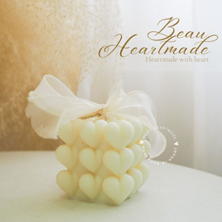 เทียนหอมทรง( Bubble-Heart )เทียนหอมตกแต่งบ้าน เทียนแท่งไขถั่วเหลือง ไม่มีพาราฟิน เทียนหอมรูปทรงต่างๆ ของขวัญ ของแต่งบ้าน