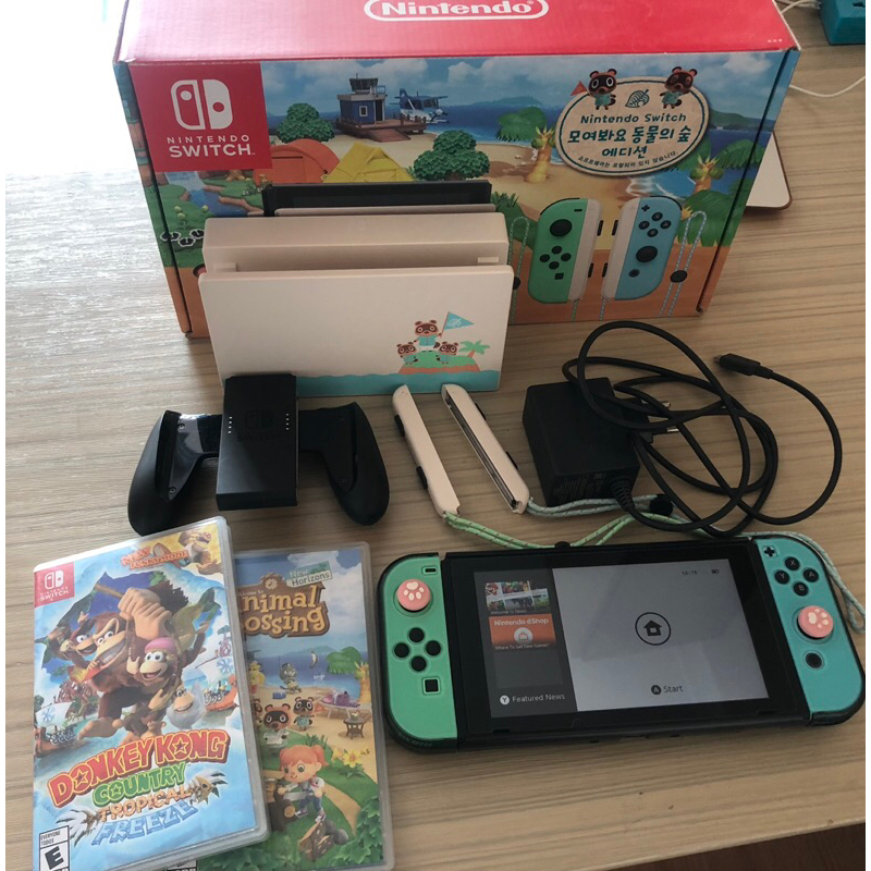 ขาย-nintendoswitch-มือ2-ใช้เองไม่ค่อยได้เล่น-อุปกรณ์ครบแถมแผ่นเกม2แผ่น