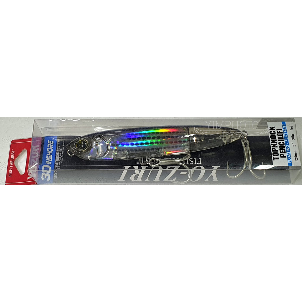 YO-ZURI 3D INSHORE TOPKNOCK PENCIL 125f 30g. เหยื่อปลอมผิวน้ำ เหยื่อตก ...