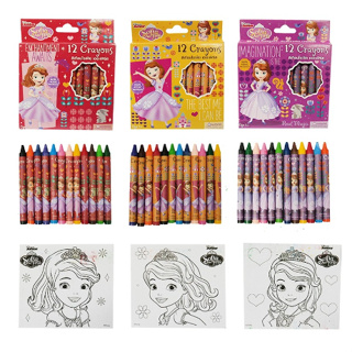 ดิสนีย์ สีเทียนดิสนีย์ ขนาดมาตรฐาน 12สี/กล่อง ลิขสิทธิ์แท้ 12 Crayons Disney
