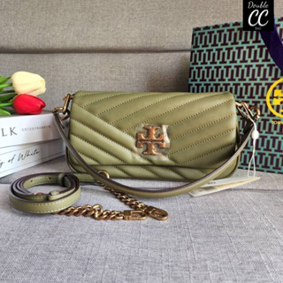 (แท้ 💯%‼ from Factory) KIRA CHEVRON SMALL FLAP SHOULDER BAG