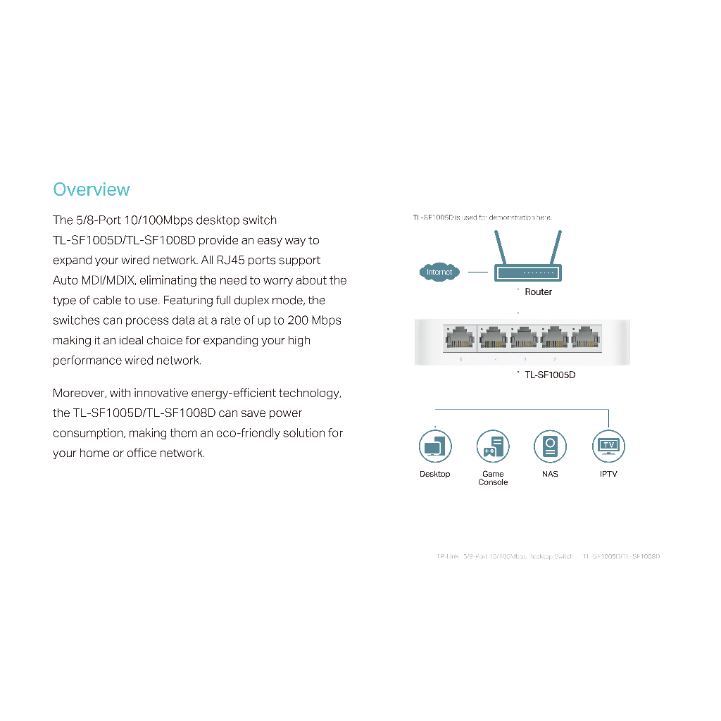 tp-link-8-port-10-100mbps-desktop-switch-รุ่น-tl-sf1008d