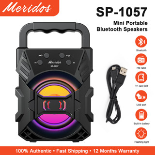 ลําโพง bluetooth ลําโพงบลูทูธพกพา ไมค์ลําโพงบลูทูธ bluetooth speaker พร้อมไฟ Led TF USB ไมค์ลำโพงพกพา