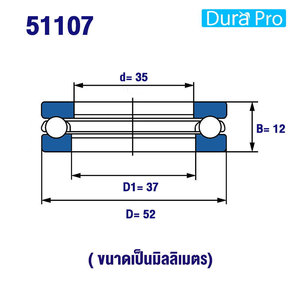 51106-51107-51108-51109-51110-51111-sbc-ตลับลูกปืนกันรุนเม็ดกลม-อะไหล่เครื่องฉีดน้ำแรงดันสูง-thrust-ball-bearings