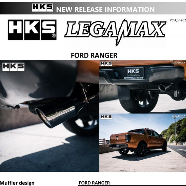 ท่อ HKS Ford Ranger 2.2 3.2 และ 2.0 BiTurbo Shopee Thailand