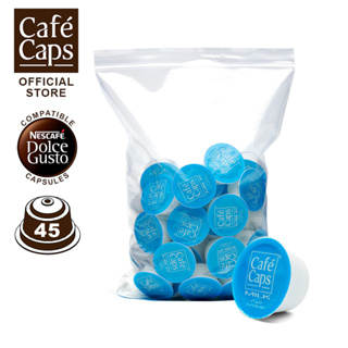 Cafecaps DG ML 45 - Dolce Gusto Compatible Milk (1 ถุง X 45 แคปซูล)  - แคปซูลนมใช้ได้กับเครื่อง Dolce Gusto เท่านั้น