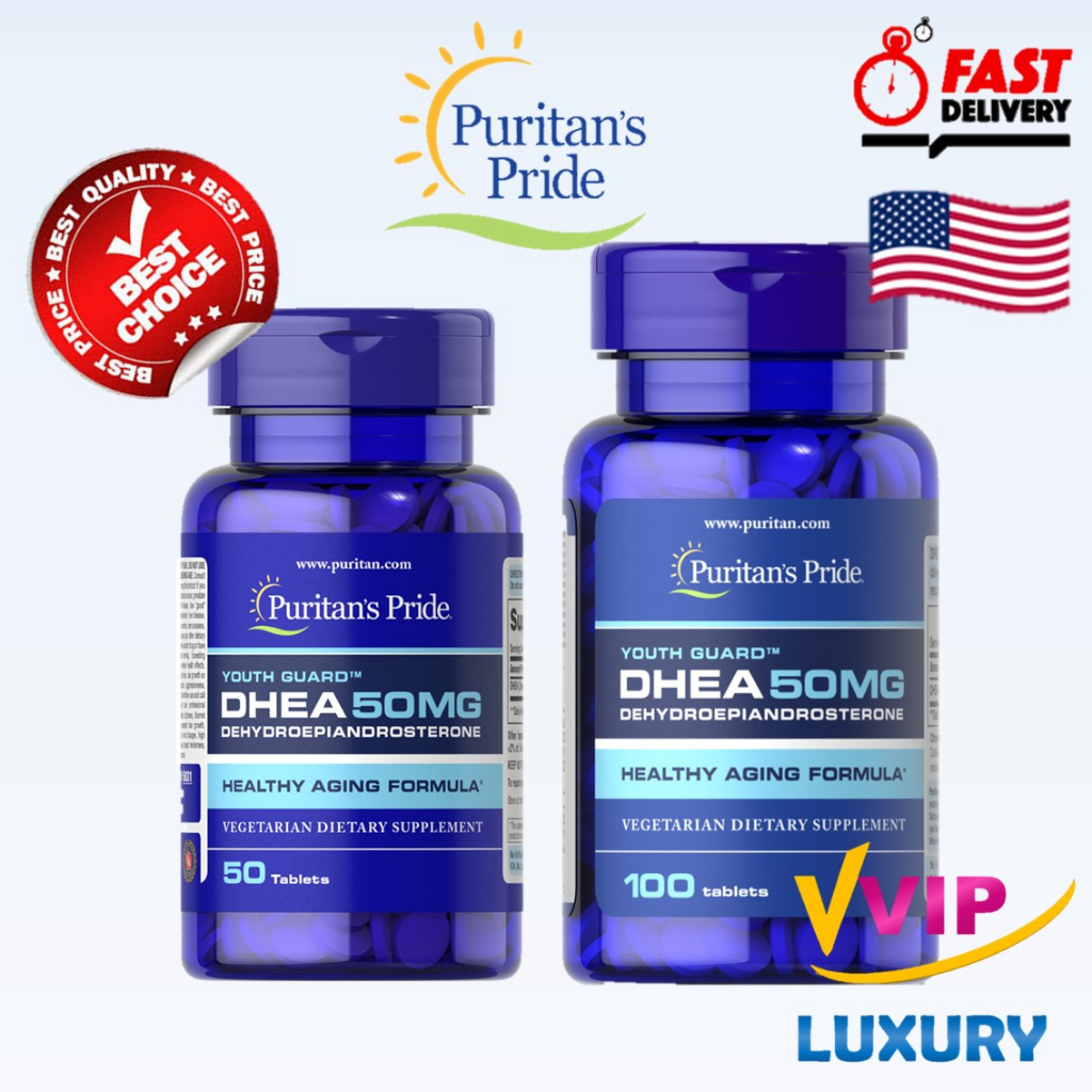 ภาพหน้าปกสินค้าDHEA 50 mg / 50/100​ Tablets Puritan's Pride จากร้าน vvipluxury บน Shopee