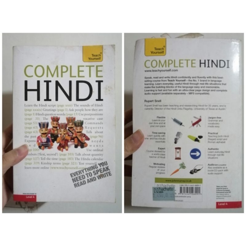 หนังสือเรียนภาษา-hindi-ฮินดี-เรียนภาษาฮินดี-มือสอง-ภาษาอินเดีย