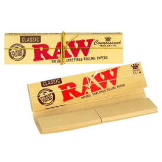 กระดาษโรล Raw classic connoisseur kingsize 2in1 มีกรองในตัว