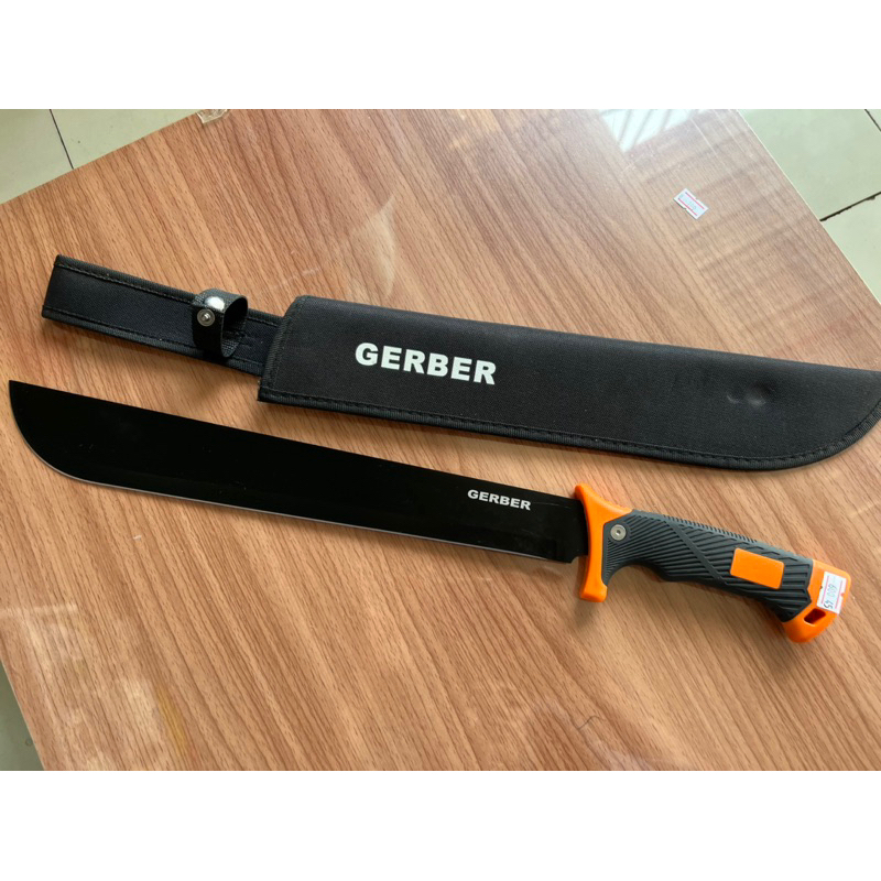 อุปกรณ์เดินป่า-มีดเดินป่า-มีดยาว-มีดสปาต้า-มีดพกเดินป่า-gerber-2918-21-ใบดำ