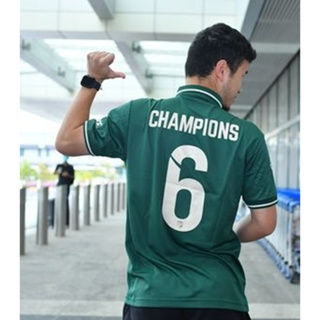 เสื้อทีมชาติไทย ชุดแชมป์ฟุตบอล 6 สมัย AFF SUZUKI CUP 2022 Thailand National Replica Jersey Champions Editio