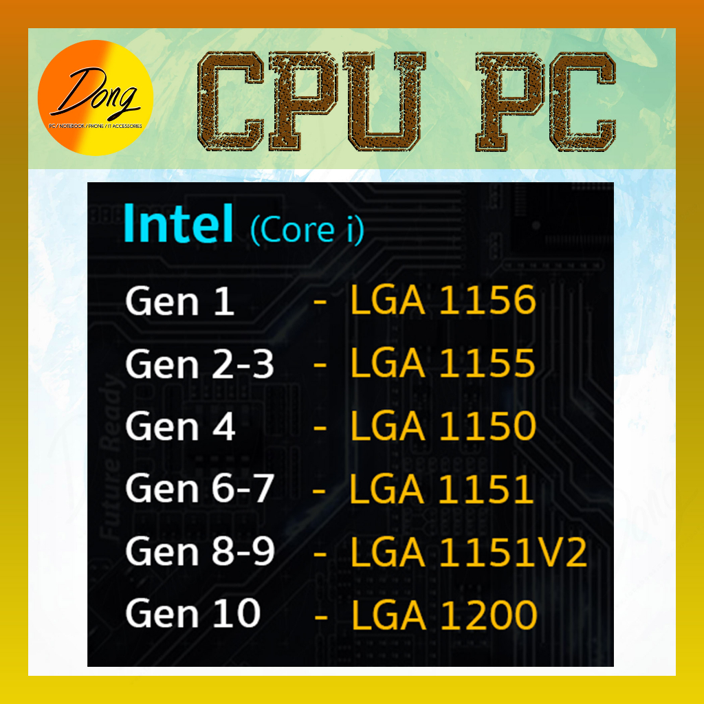 cpu-pc-มือสอง-core-i3-i5-i7-หลายรุ่นสามารถเลือกได้