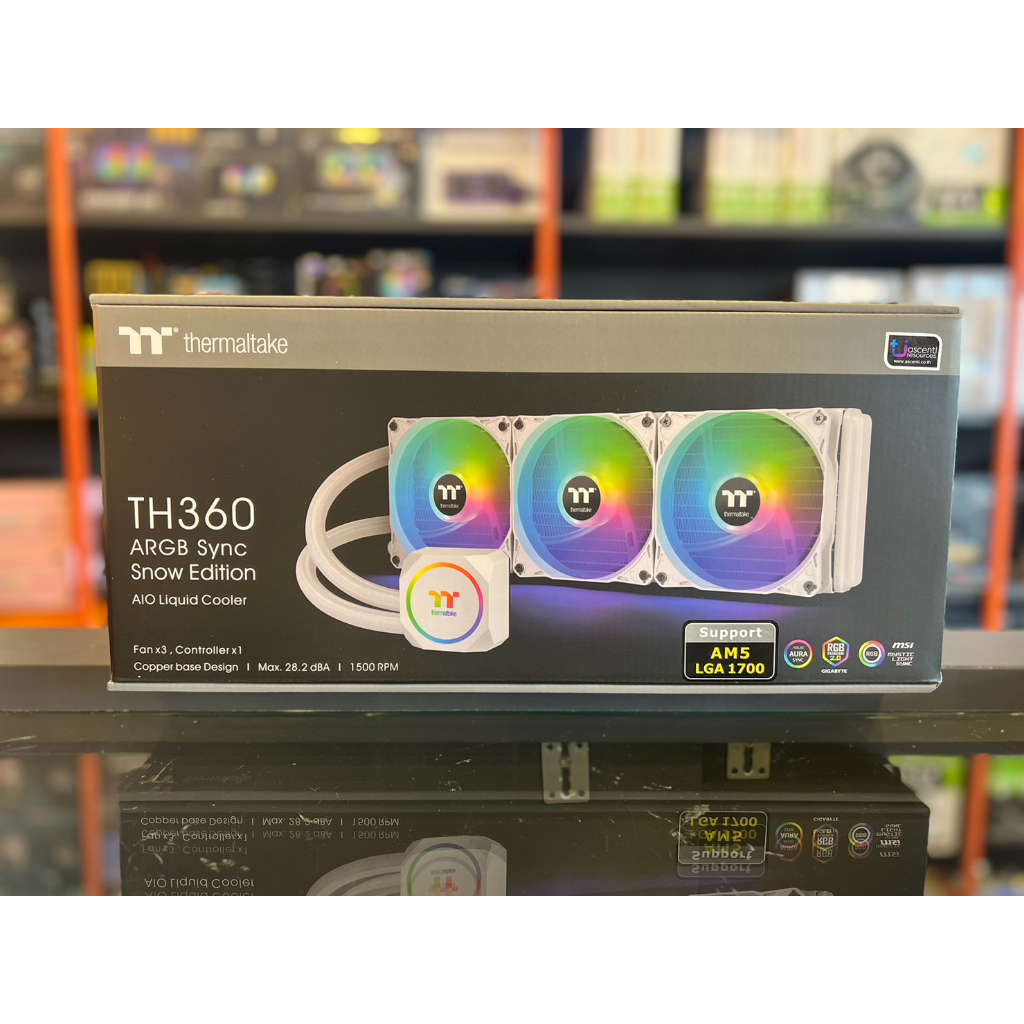 THERMALTAKE TH360 ARGB Sync Snow Edition AIO Liquid Cooler | Shopee ...