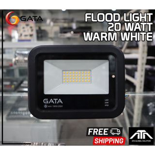 ( สี Warm white) โคมฟลัดไลท์ GATA LED ขนาด 20W Slim DOB Series เหมาะสำหรับใช้ส่องสว่างในพื้นที่บริเวณต่างๆ