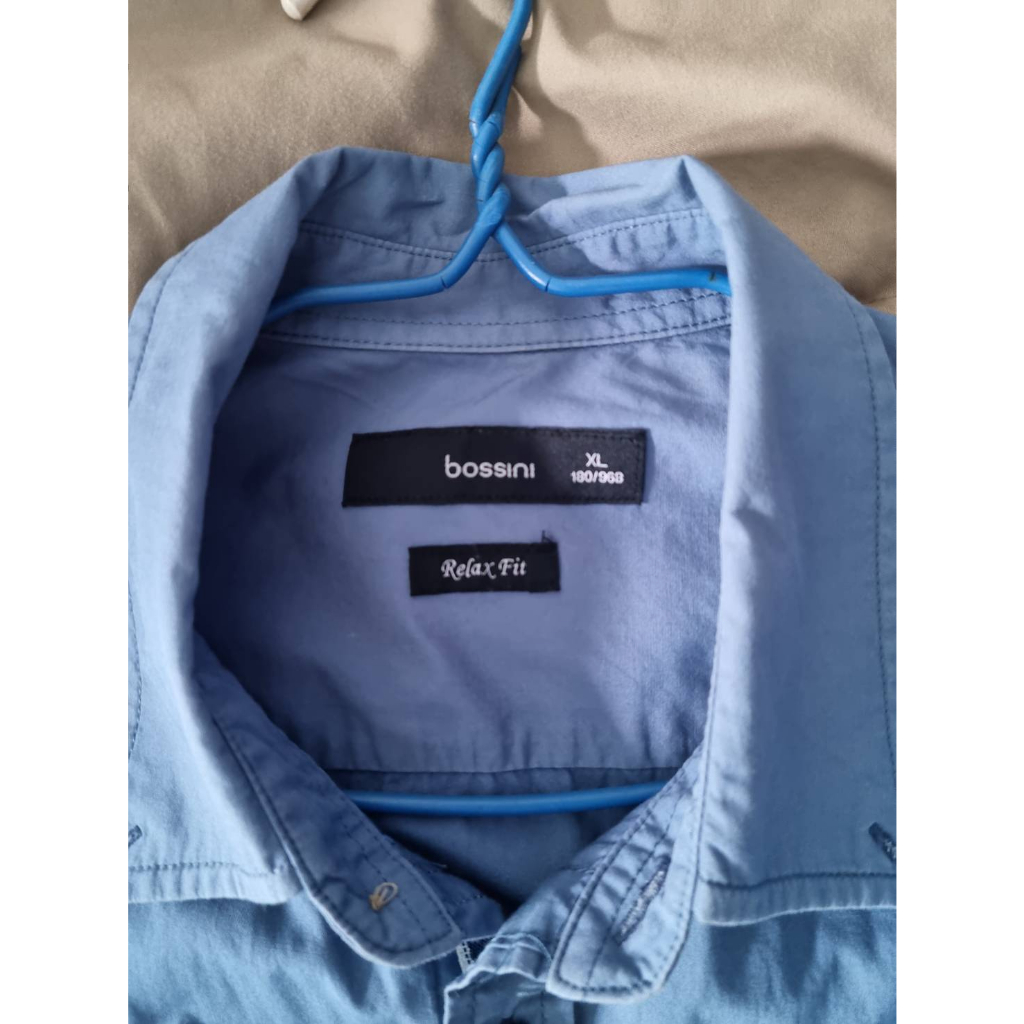 เสื้อ-เสื้อเชิ้ต-bossini-ขนาด-xl-relax-fit-สีฟ้า-ของพ่อค้าใส่เอง-ซื้อ1190-ส่งต่อ400