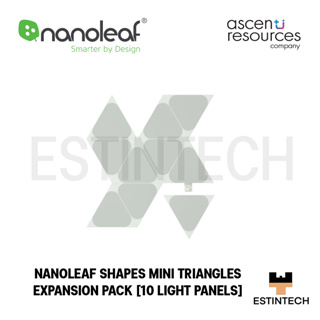 Light (ระบบไฟ) NANOLEAF SHAPES MINI TRIANGLES EXPANSION PACK (10 Light Panels) ของใหม่ประกัน 2ปี