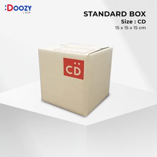 กล่องไปรษณีย์ ขนาด CD ( 15 x 15 x 15 ซม.) แพ็ค 20 กล่องพัสดุ กล่องฝาชน Doozy Pack ถูกที่สุด!