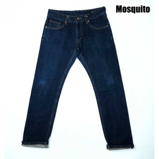 ยีนส์ริมแดง Selvedge Mosquito เอว 32 ผ้าด้าน ขากระบอกเล็ก