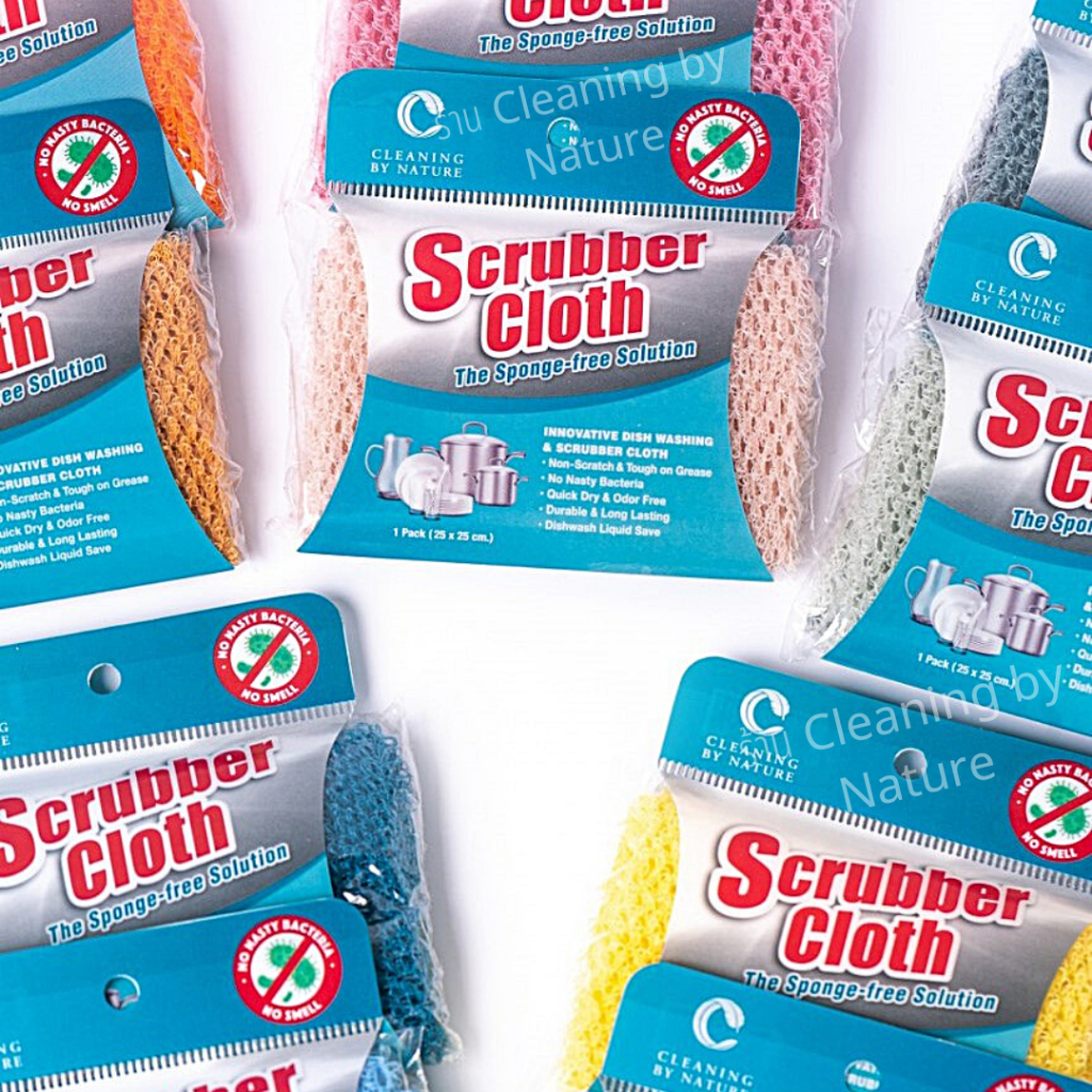 ผ้าล้างจาน-scrubber-cloth-แก้ปัญหาที่พบจากฟองน้ำล้างจานแบบเดิมๆ