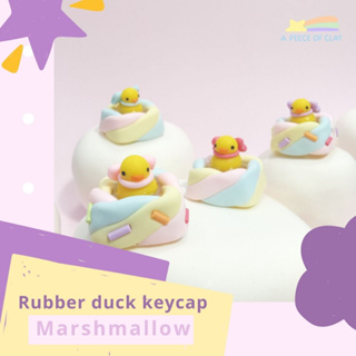 Marshmallow Rubber duck keycap [made to order]