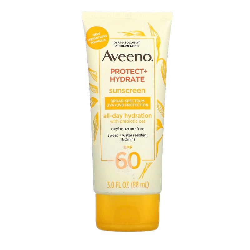 exp 2025 Aveeno Protect + Hydrate Moisturizing Body Sunscreen Lotion