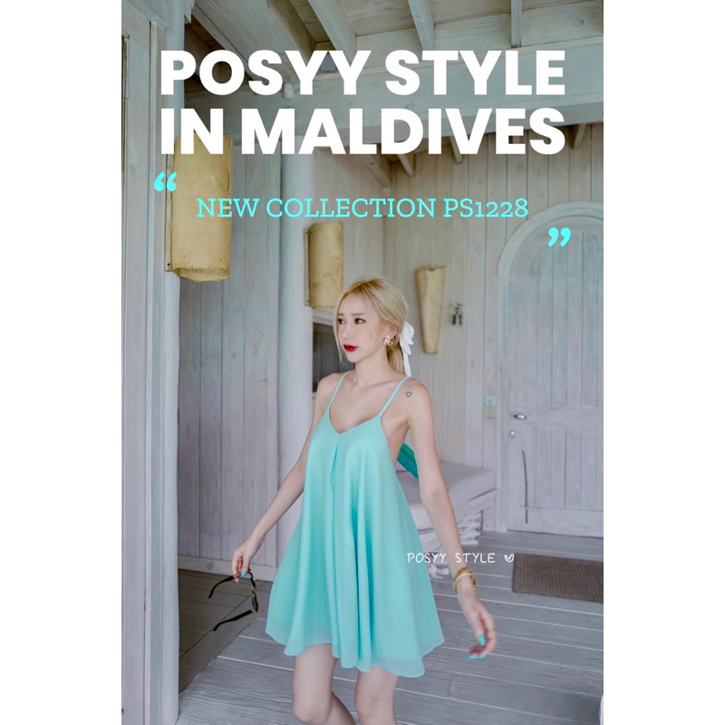 posyy-style-เดรสสั้น-งานป้าย-สวยละมุนมากคลอนี้-ผ้าใส่พริ้วสบายๆไม่ร้อน