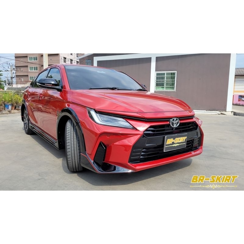 ชุดแต่งสเกิร์ต-yaris-ativ-2023-proracer-ท้ายแบบ-3-ท่อ