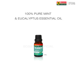 น้ำมันหอมระเหยมิ้นท์ 100%  โบสิสโต ตรานกแก้ว (Bosisto’s 100% Pure Mint &amp; Eucalyptus  Essential oil) 15ml.