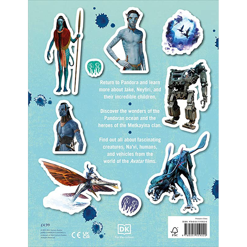 [หนังสือภาษาอังกฤษ] The Ultimate Avatar Sticker Book The Way of Water ...