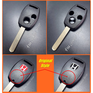 กรอบกุญแจ Honda Original Style 2 / 3 ปุ่ม พร้อมโลโก้ ฮอนด้า (รุ่นนี้ต้องปั้มดอกใหม่) พร้อมส่ง🔥ใช้โค้ดส่งฟรีได้🔥