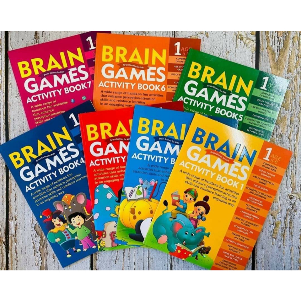 brain-games-activity-book-level-1-book-7-เล่ม