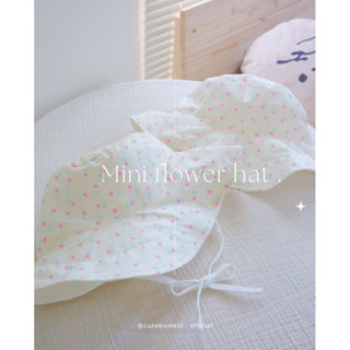 Mini flowers hat หมวกบักเก็ตลายดอกไม้