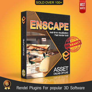 ราคาEnscape 3D 3.4 2023 + Assets Library  FULL  ปลั๊กอิน Render  For Sketchup 3DsMax Revit